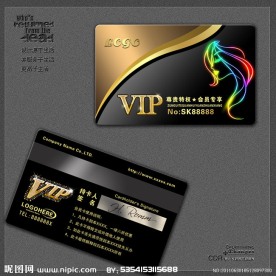 美容美发VIP卡模板下载