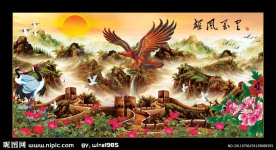 山水画 万里长城