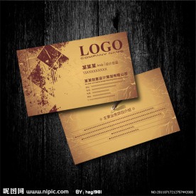 金色 广告设计名片