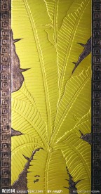 艺术玻璃移门图片芭蕉