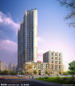 高层酒店加沿街商业PSD