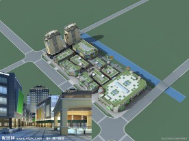 多层商业区加欧式高层住宅MAX加MAP