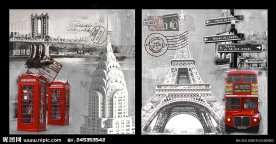 欧美风格装饰画