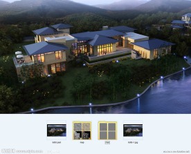 优秀建筑设计效果图源文件（带贴图和模型）