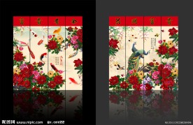 富贵花开（移门图案）