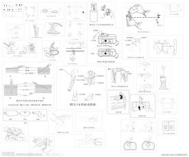 医用手册矢量线条图解