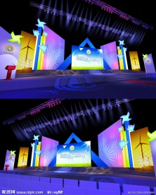 歌德飒年会效果图