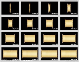 画轴展开视频 透明通道