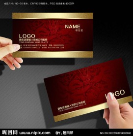 酒店名片设计欣赏 龙图高档名片模版