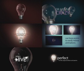 创意灯泡素材片头