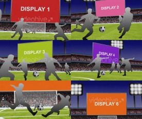 足球绿茵场草地球场时尚片头