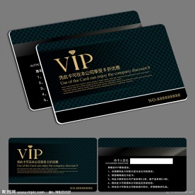 简洁大气VIP会员卡模板
