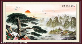 国画 松鹤图 松鹤延年