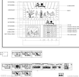 某品牌女装专卖店全套施工图