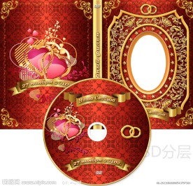 婚庆婚礼DVD光盘和光盘盒设计