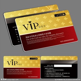 高档时尚VIP会员卡模板设计