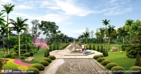 绿化广场效果图