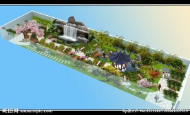 室内生态园景观鸟瞰图