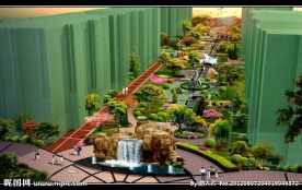 居住区景观鸟瞰图