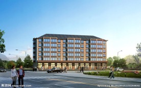 沿街住宅小区含max和psd全套源文件