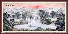 聚宝盆国画