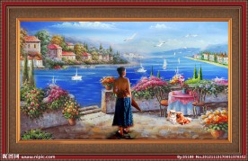地中海油画