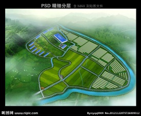 厂房鸟瞰 农业科技园 养殖基地