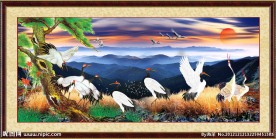 中堂画 松鹤延年