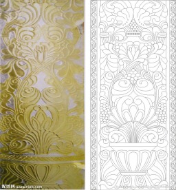 金色年华 欧式花 砂雕