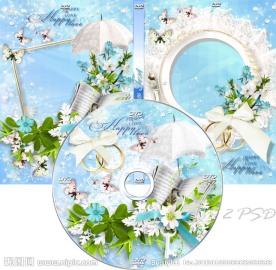 婚庆DVD光盘和光盘盒设计