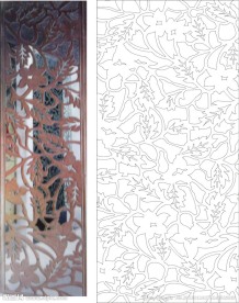 木雕图 树枝 树叶