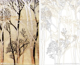 树 金色树 黑色树 双面