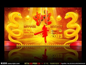 蛇年 2013年会背景