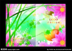 蓝叶桃花儿 美容画册封面