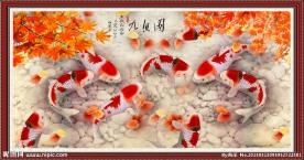 九鱼图