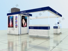 珀莱雅专柜效果图3DMAX源文件包
