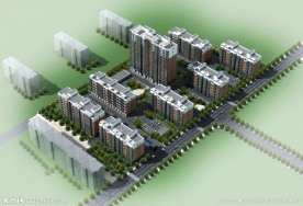 小区鸟瞰图