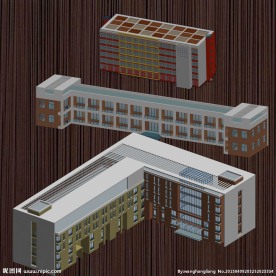 宿舍效果图模型