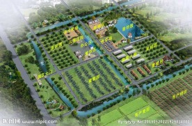 生态观光园规划鸟瞰图