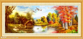 油画风景 欧式油画风景