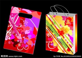 红花璀璨 礼品袋