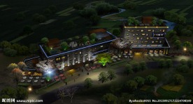 乡村会所鸟瞰图