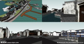 徽派建筑码头设计