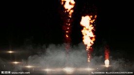 舞台焰火鲜花粒子视频