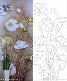 花 抽象花 郁金香