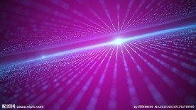紫色地平线光线高清视