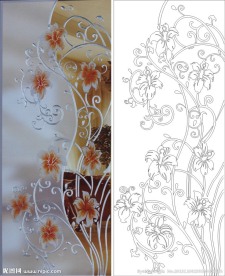 欧式花 线条图 马蹄