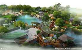 会所景观总鸟瞰图