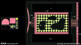 区域铺地总平面布置