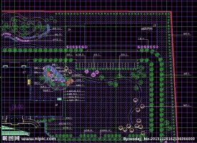 区域铺地总平面布置